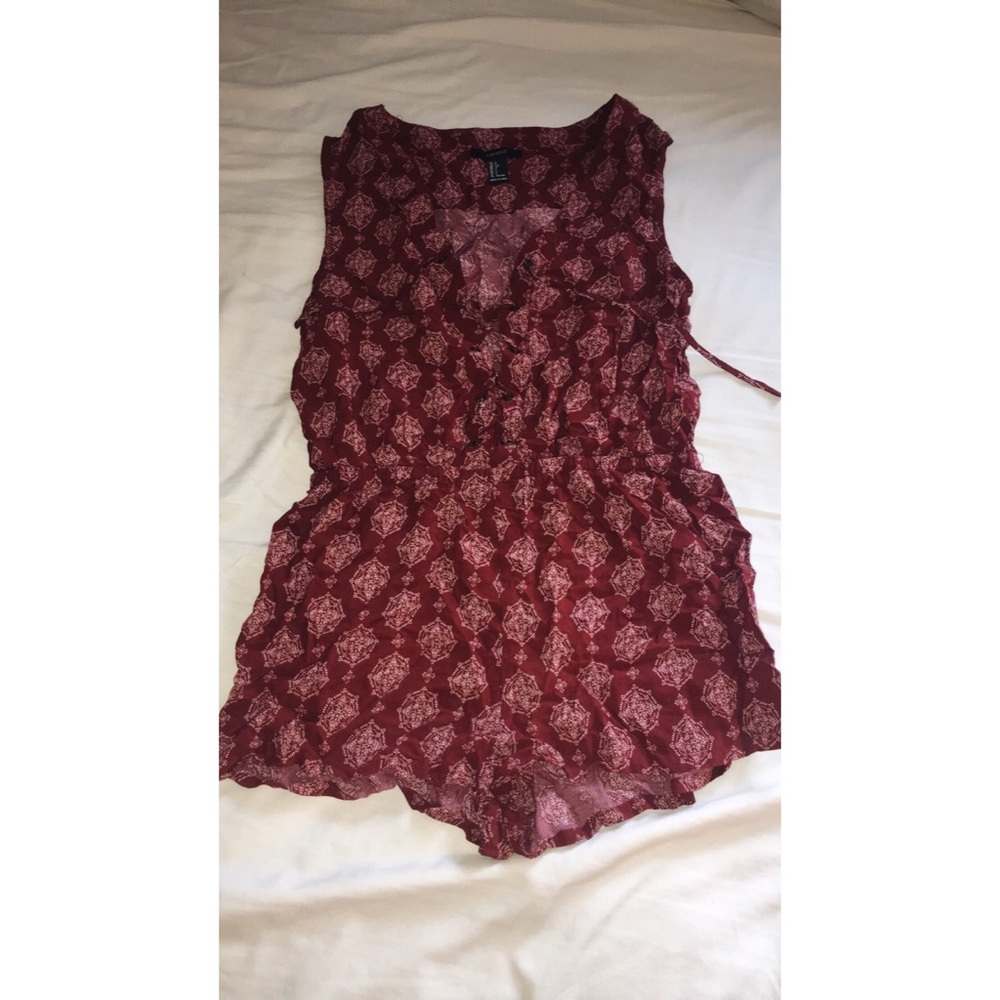 Forever 21 printed romper